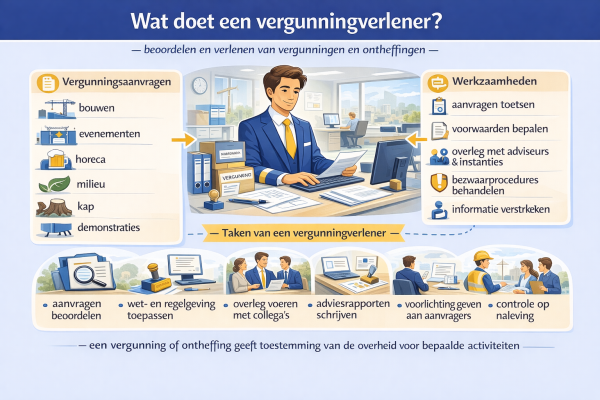 Alles over het beroep vergunningverlener Wat doet een vergunningverlener